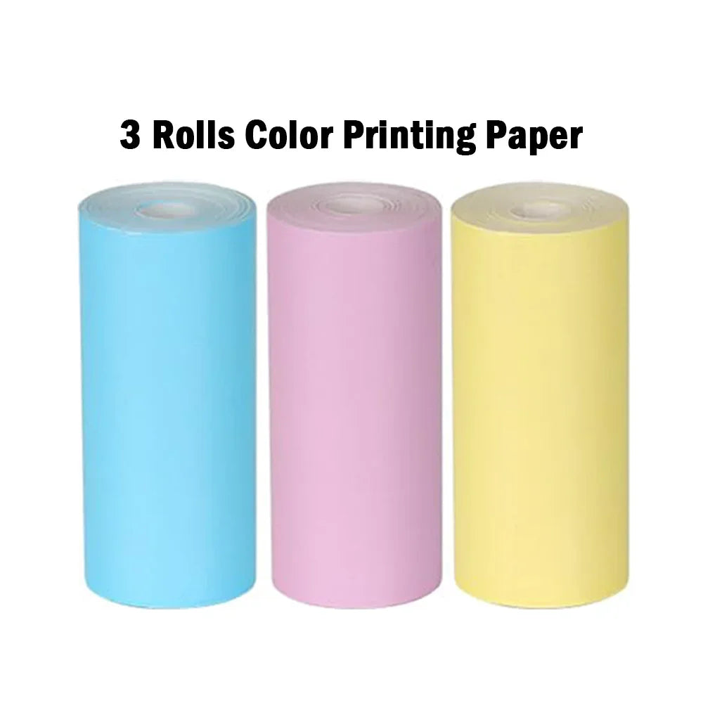 Thermal Paper MINI Printing Self-adhesive Label Sticker For Mini Printers Pose Machine Kid Camera Stickers 57mm Width Rolls ALPENZO
