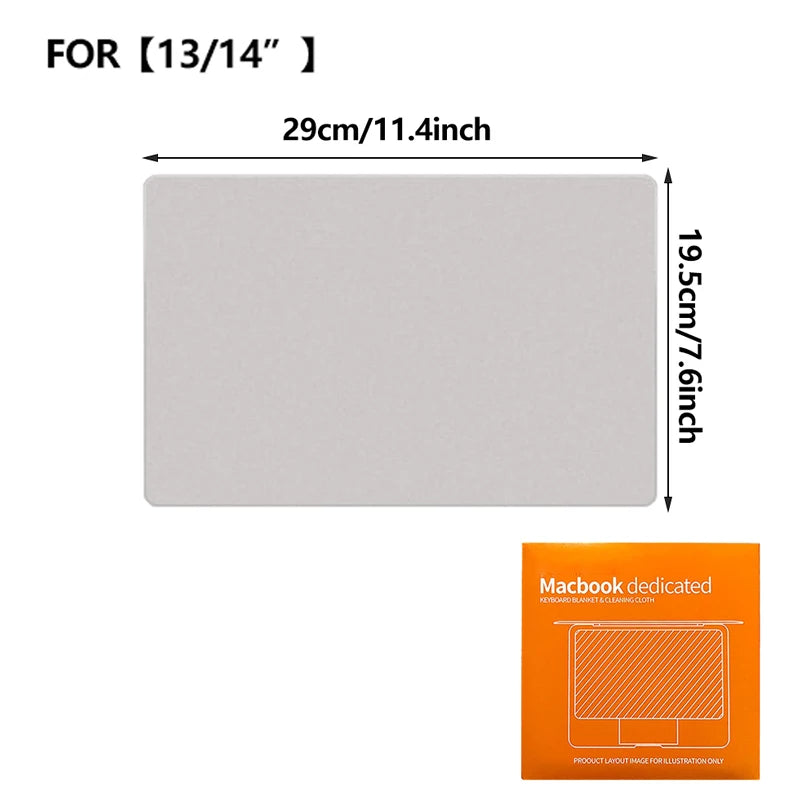 Laptop Screen Cleaner Microfiber Cover Keyboard Blanket Protective Film Cleaning Cloth For MacBook Pro 13/15/16 Inch - ALPENZO