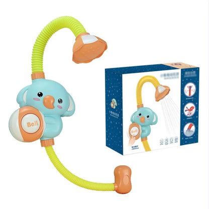 Cute Duck Bathtub Boat Toy with 3 Emotional Ducks Automatic Water Spray Toys for Toddlers, Sensory Interactive Baby Shower Gift ALPENZO