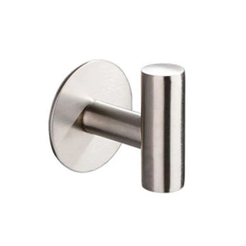 Stainless Steel Robe Hook Adhesive Wall Hook Towel Hook for Bathroom Kitchen Garage Heavy Duty Wall Mounted Kitchen Hardware - ALPENZO