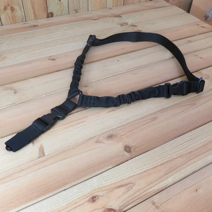 Tactical Gun Single Point Sling Adjustable Bungee Rifle Shoulder strap length for Airsoft Hunting Accessories Strap M4 with pad