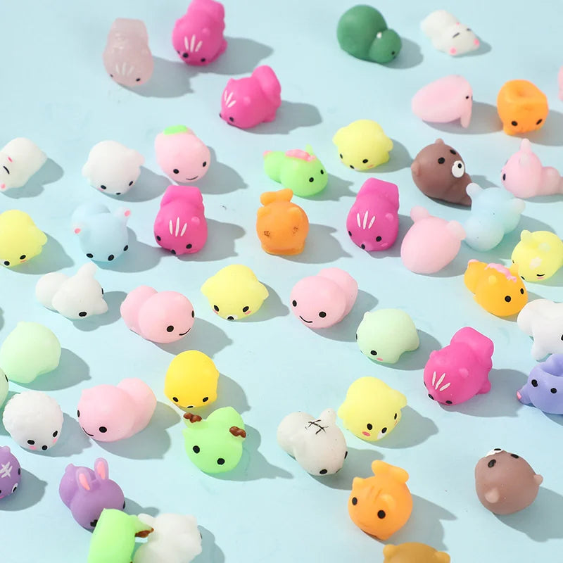 50-5PCS Mochi Squishies Kawaii Anima Squishy Toys For Kids Antistress Ball Squeeze Party Favors Stress Relief Toys For Birthday ALPENZO