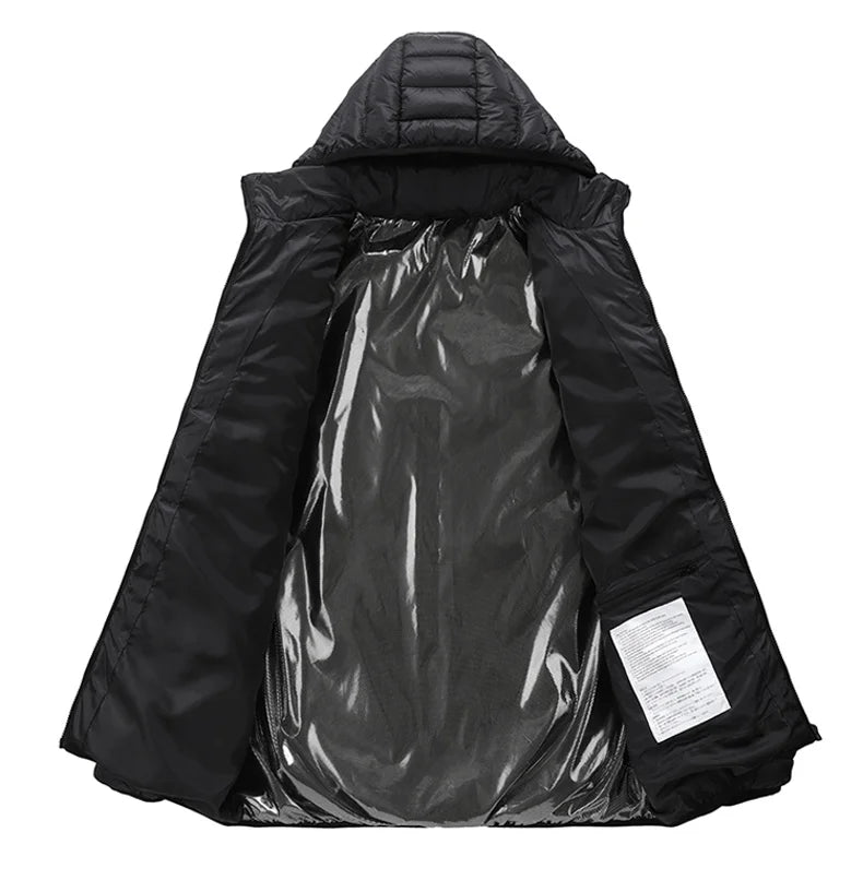 21 Areas Heating Jacket Men's Winter Usb Electric Heating Coat Functional Self-Heating Clothes Outdoor Snow Thick Padded Jacket ALPENZO