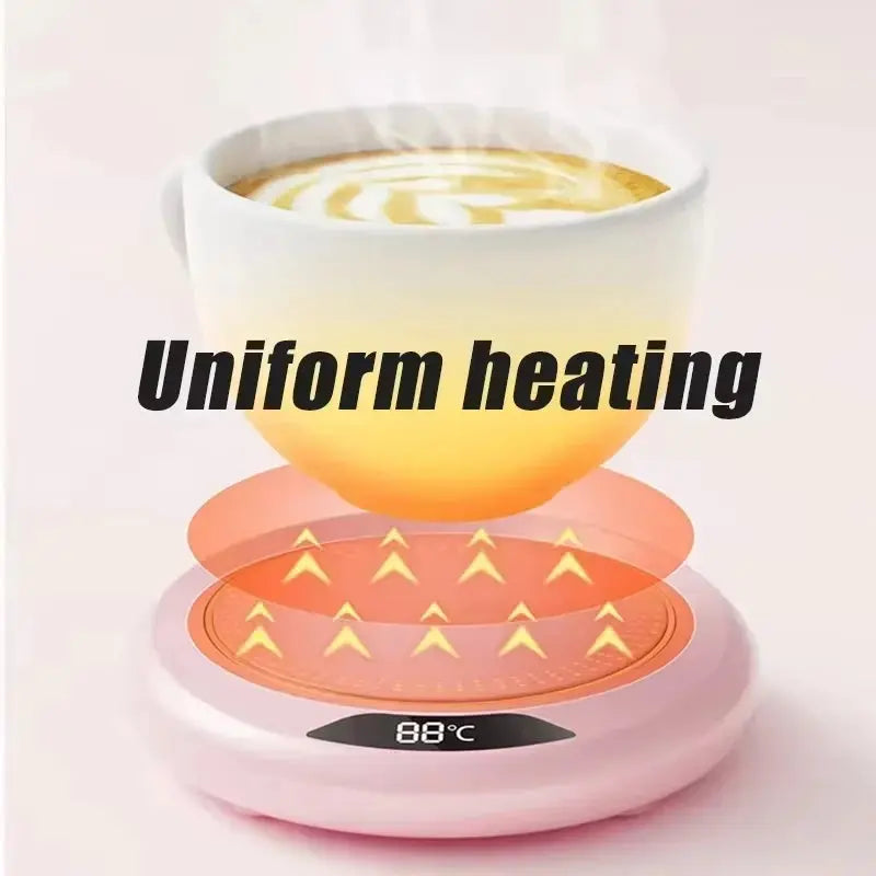 Thermostat Coaster USB Home Heating Coaster 3-speed Adjustment Heating 55 Degrees Constant Temperature - ALPENZO