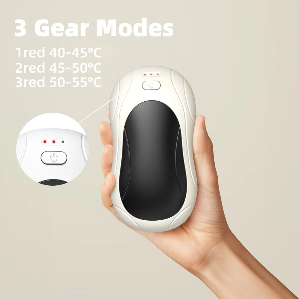 2Pack Magnetic Rechargeable Hand Warmers with 3 Heat Settings Pocket-Sized Light Sleek Stylish for Winter Outdoor/Skiing 2025NEW ALPENZO