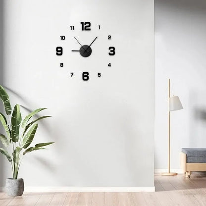Modern Home Creative Frameless DIY Wall Decoration Wall Decoration Silent Clock Living Room Office Bedroom Wall Decoration Art - ALPENZO