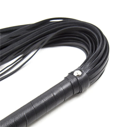 PU Leather Pimp Whip Racing Riding Crop Party Flogger Hand Cuffs Queen Black Horse Riding Whip Equipment