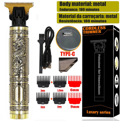 OHS Electric Hair Clipper Professional USB Cordless Clipper Professional Beard Trimmer Haircut Grooming Kit Hair Cutting Machine - ALPENZO