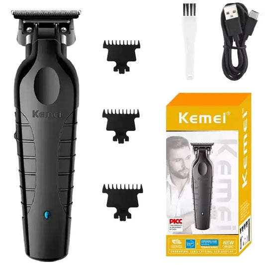 Kemei 2299 Professional Electric Barber Hair Trimmer For Men Beard Hair Clipper Cordless hair cutting machine rechargeable,0mm - ALPENZO