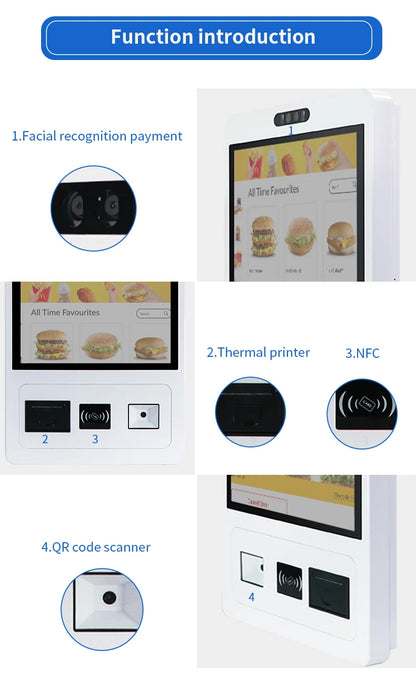 TouchWo 27 32 inch Windows/Android OS Capacitive Touch Screen Pc Touchscree Self Service Ticket/Payment/Ordering Kiosk - ALPENZO