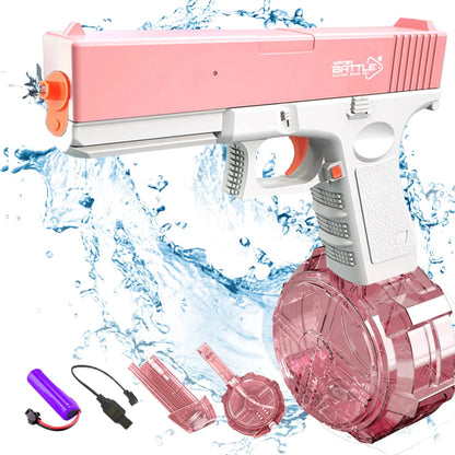 Unilabo M416 Electric Water Gun - Battery Powered With External Water Bottle Attachment - Perfect For Kids & Adults Outdoor Fun ALPENZO
