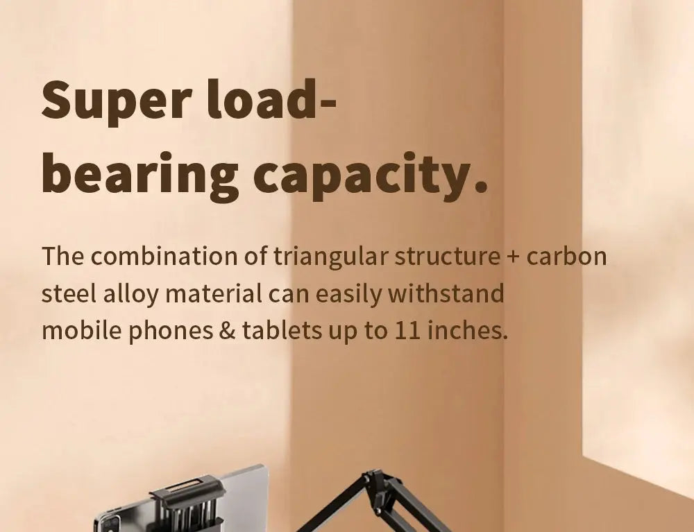Tablet Holder for Bed with 90cm Metal Arm 360° Rotating Bed Tablet Mount Stand For iPad Stand 4.5~11 Inch Phone Tablet Bracket - ALPENZO