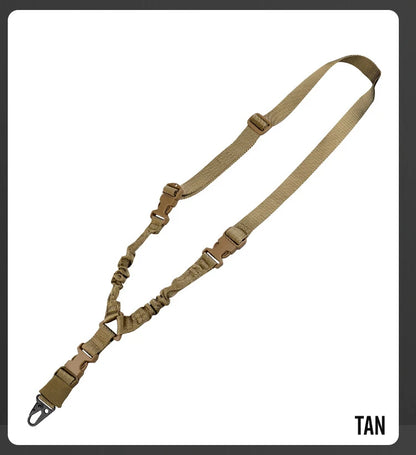 Tactical Gun Single Point Sling Adjustable Bungee Rifle Shoulder strap length for Airsoft Hunting Accessories Strap M4 with pad
