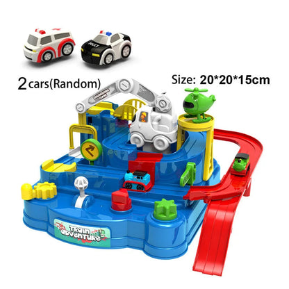 Racing Rail Car Model Space Aerospace Animals Educational Toys Children Train Track Adventure Brain Mechanical Interactive Game ALPENZO