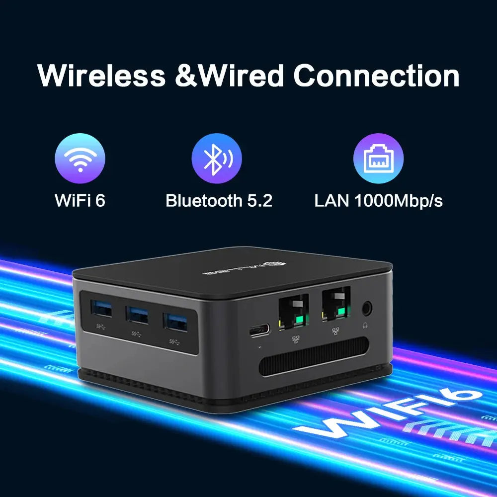 MLLSE G2 Mini PC Windows 11 Pro Alder Lake N100 Intel 12th DDR5 12GB RAM 512GB SSD WiFi 6 BT5.2 Desktop Computer Mini Pc Work - ALPENZO