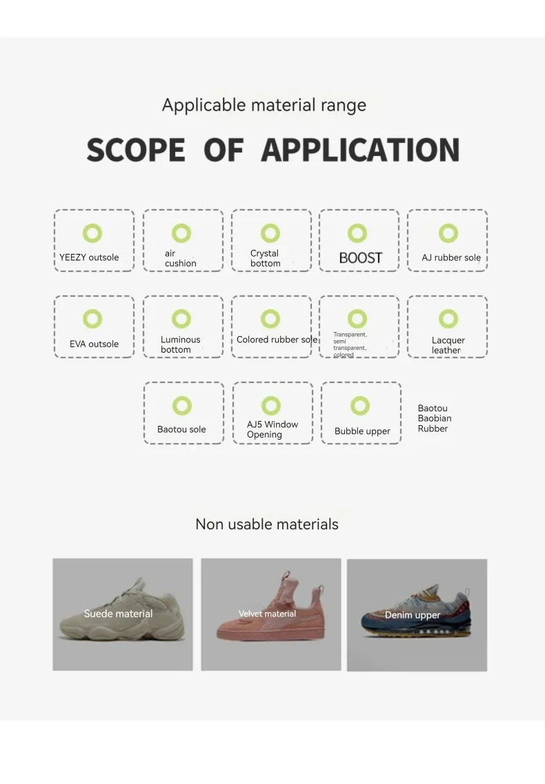 Shoes Stains Removal Waterproof Sneakers Anti-Oxidation Pen Repair Complementary Color White Go Yellow Shoe Whitening Cleaning ALPENZO