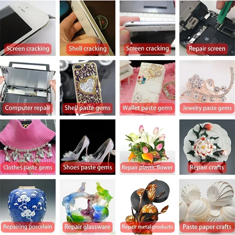 1 pc 15/50/110ml B-7000 Glue T-8000 Adhesive Epoxy Resin Repair Cell Phone Touch Screen Liquid Glue Jewelry Craft Adhesive Glue ALPENZO