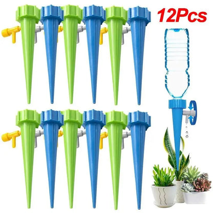 Automatic Drip Irrigation System Self Watering Spike for Flower Plants Greenhouse Garden Adjustable Auto Water Dripper Device - ALPENZO