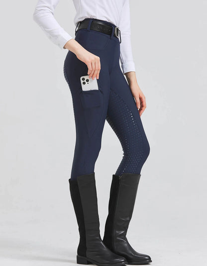 Professional horse riding pants silicone anti-slip quick-dry tight-fitting cycling sports pants for equestrian exams