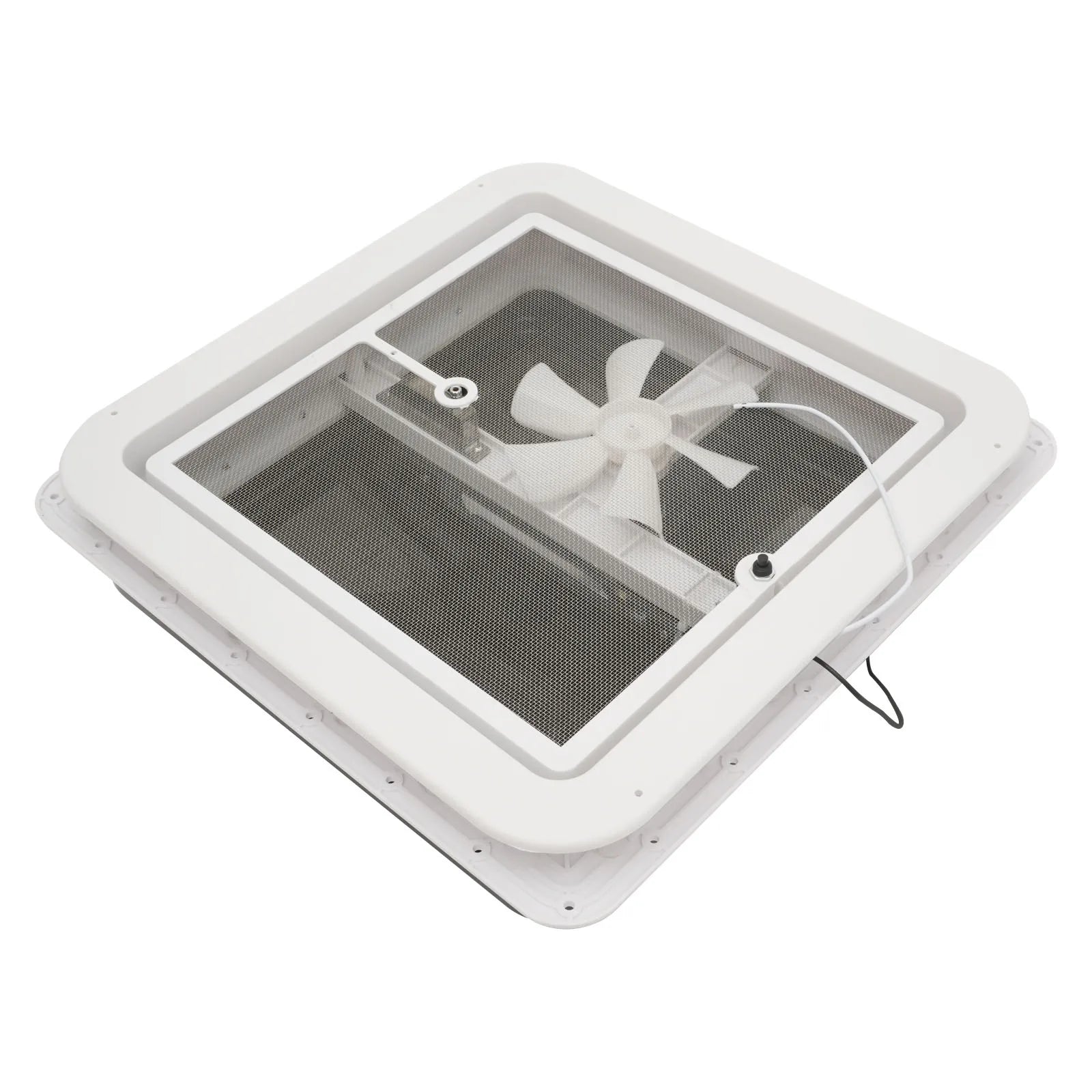 Roof Vent Fan Camper Van Motorhome RV Caravan Skylight Vent 42cmx42cm Dustproof - ALPENZO