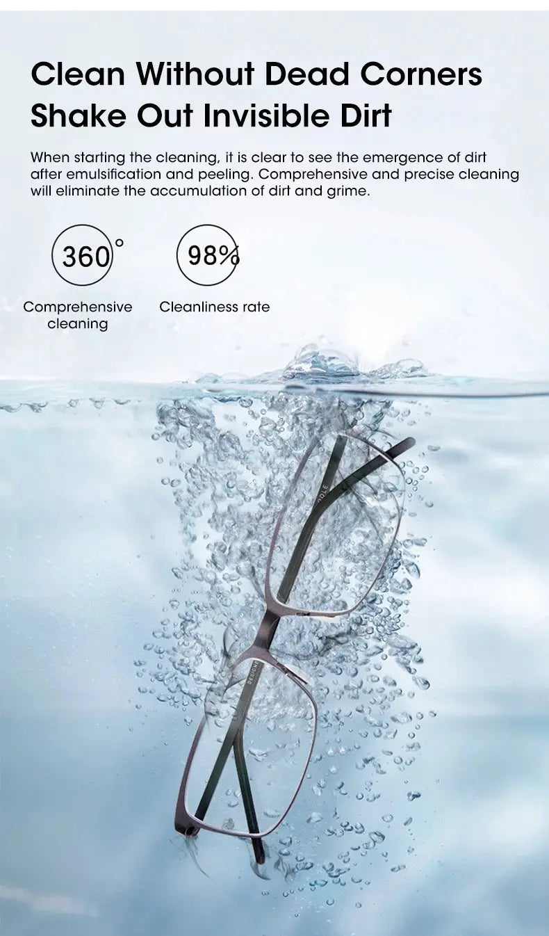 Ultrasonic Cleaner 35W High Frequency Cleaning Jewelry Glasses Watches Multifunctional 500ML Ultrasonic Cleaning Cleaning Bath - ALPENZO