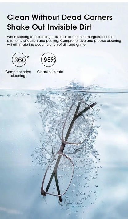 Ultrasonic Cleaner 35W High Frequency Cleaning Jewelry Glasses Watches Multifunctional 500ML Ultrasonic Cleaning Cleaning Bath - ALPENZO