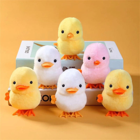 1pc Jumping Chicken Duck Toy, Simulation Plush Jumping Duck Interactive Toy, Small Animal, Birthday Gift ALPENZO