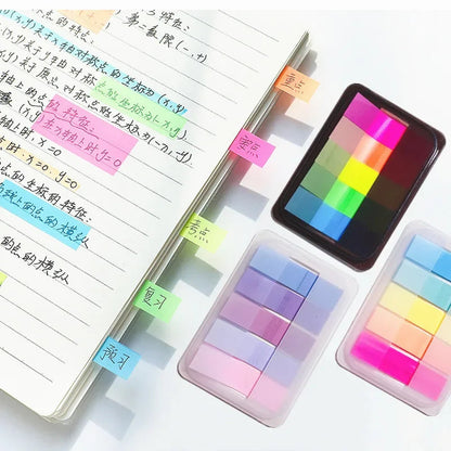 1 Box 100pcs Index Stickers Extractable Sticky Tabs Page Markers Sticky Index Tabs Writable Page Sticky Notes Transparent Color ALPENZO