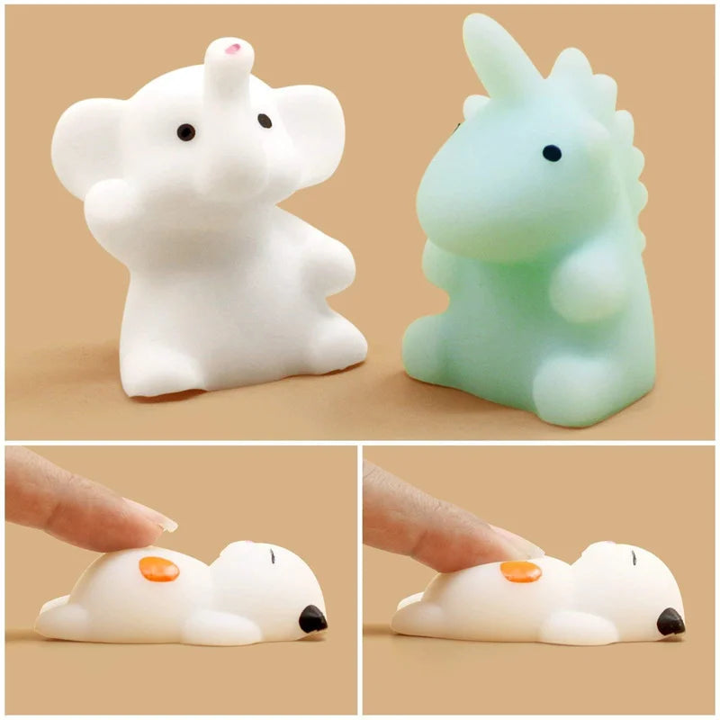 50-5PCS Mochi Squishies Kawaii Anima Squishy Toys For Kids Antistress Ball Squeeze Party Favors Stress Relief Toys For Birthday ALPENZO