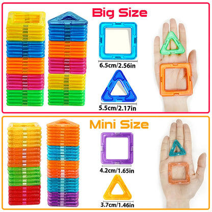 Magnetic Building Blocks Big Size and Mini Size DIY Magnets Toys for Kids Designer Construction Set Gifts for Children Toys ALPENZO