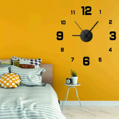 Modern Home Creative Frameless DIY Wall Decoration Wall Decoration Silent Clock Living Room Office Bedroom Wall Decoration Art - ALPENZO