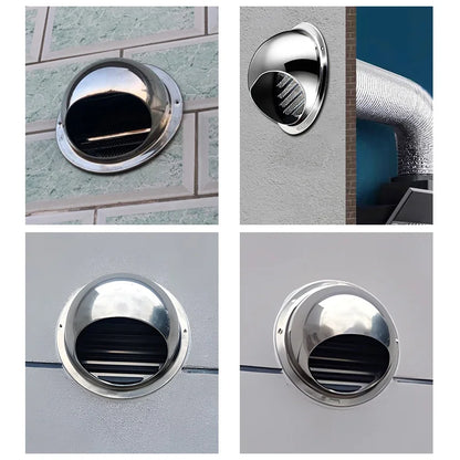 Stainless Steel Wall Ceiling Air Vent Ducting Ventilation Exhaust Grille Cover Waterproof Outlet Heating Cooling Vents Cap - ALPENZO