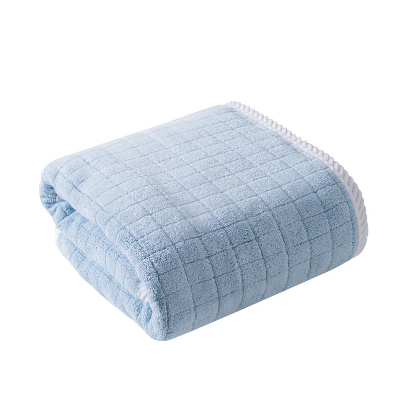 Square Spiral Bath Towel Designer Solid Color Quick Drying Water Absorbing Dry Hair Household And Daily Use Soft Square-Towels - ALPENZO