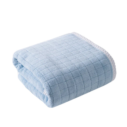 Square Spiral Bath Towel Designer Solid Color Quick Drying Water Absorbing Dry Hair Household And Daily Use Soft Square-Towels - ALPENZO