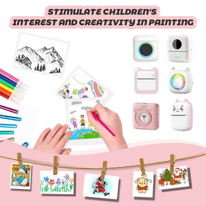 Thermal Printer Paper Rolls for Mini 10 Rolls 2.2in x 19ft  Pocket Printer White Colors Sticky Receipt Paper Rolls POS Papers ALPENZO