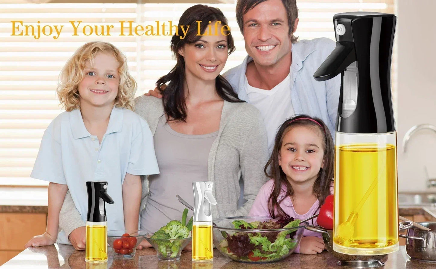 Kitchen Oil Spray Bottle Cooking Olive Oil Sprayer 200/300/500ML Pneumatic Spray Bottle Fitness Barbecue Spray Oil Dispenser - ALPENZO