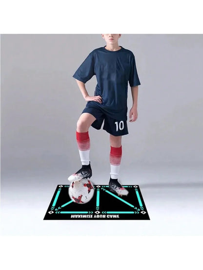 Thick Soccer Training Mat 60x90cm Durable Non-Slip Foldable For Kids Adults Indoor Outdoor Football