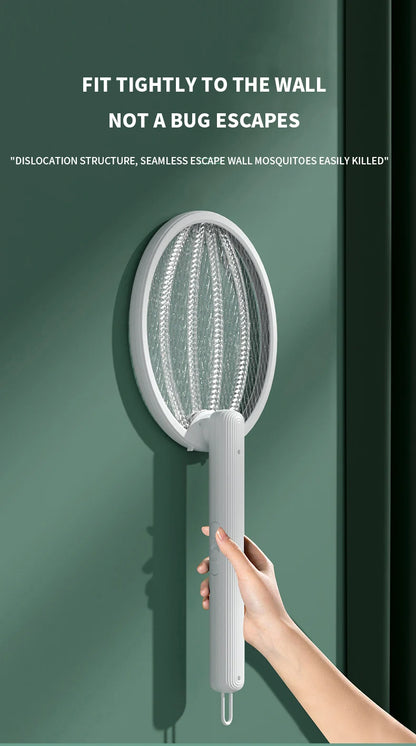Clearance_Foldable Electric Mosquito Killer Fly Swatter Trap USB Rechargeable Mosquito Racket Insect Killer with UV Light Bug Za - ALPENZO