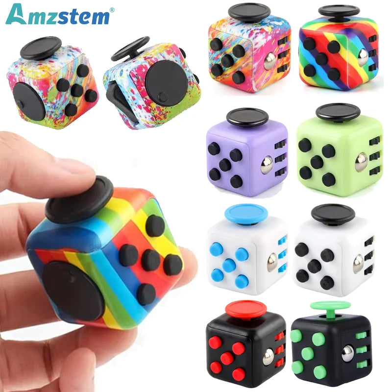 Fidget Cube Antistress Hand Spinner Decompression Toy for Autism ADHD Anxiety Sensory Toys for Kids Adults Stress Relief Toys ALPENZO