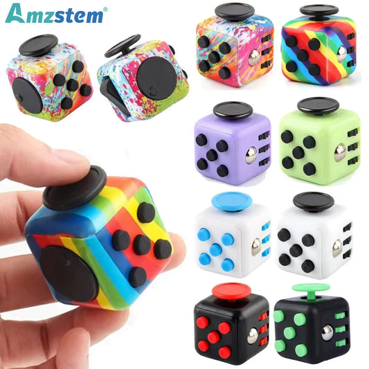 Fidget Cube Antistress Hand Spinner Decompression Toy for Autism ADHD Anxiety Sensory Toys for Kids Adults Stress Relief Toys ALPENZO