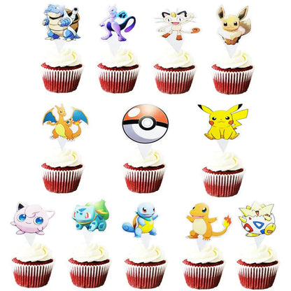 Cartoon Pikachu Theme Birthday Party Disposable Tableware Set Balloons Decorations Photo Props Background Pokemon Party Supplies ALPENZO