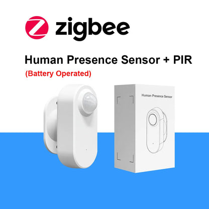 Tuya Zigbee Human Presence Detector,Luminance/Distance Detection,  Smart PIR Motion Sensor Support Zigbee 2mqtt Home Assistant - ALPENZO