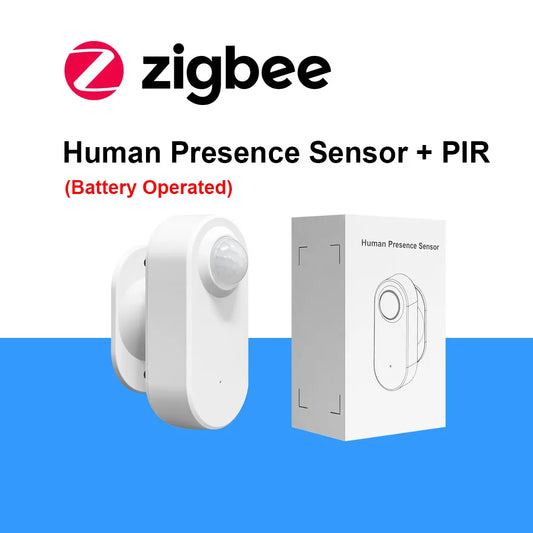 Tuya Zigbee Human Presence Detector,Luminance/Distance Detection,  Smart PIR Motion Sensor Support Zigbee 2mqtt Home Assistant - ALPENZO