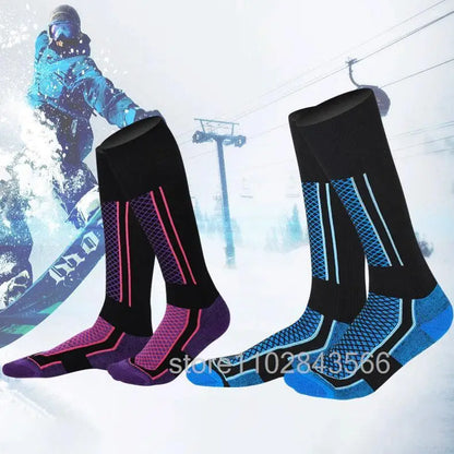 Ski Thermal Socks Men Women Winter Long Warm Compression Socks Ski Hiking Snowboarding Climbing Sports Socks