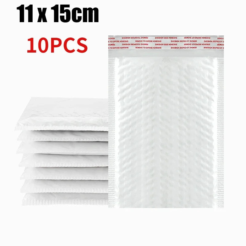 10-50Pcs Bubble Envelopes White Foam Shipping Bags Poly Bubble Mailers Pad Self Seal Packing Bags 11cm 15cm 23cm Wholesale ALPENZO