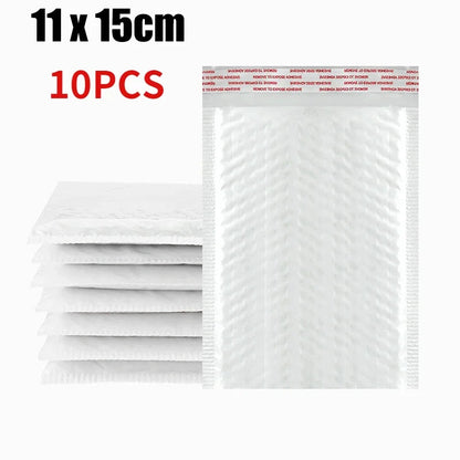 10-50Pcs Bubble Envelopes White Foam Shipping Bags Poly Bubble Mailers Pad Self Seal Packing Bags 11cm 15cm 23cm Wholesale ALPENZO