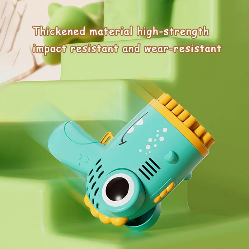 40 Hole Dinosaur Bubble Handheld Bubble Machine, Electric Bubble Gun Outdoor Wedding Party Toy(without Bubble Water) ALPENZO