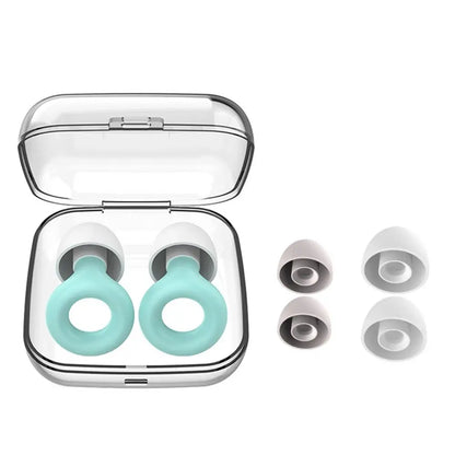 Silicone Earplugs for Swimming Sleep Noise Cancel Noise Reduction-Soundproof Reduce Disturbances -Quality loop Earplugs Supplies