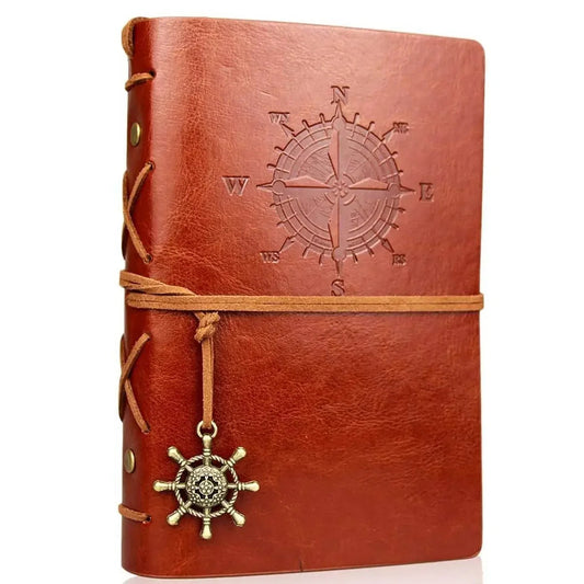 Retro Notebooks & Journals Agenda  Binder Sketch Book Leather Soft Cover 14x10cm Replaceable Kraft Paper Inner Korean Stationery ALPENZO