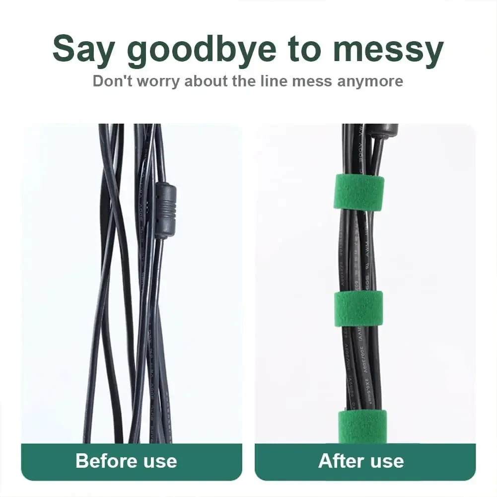 5M Nylon Plant Bandage Tie Reusable Plant Hook Loop Ties Green Fastener Tape Bamboo Cane Wrap Support Home Garden Accessories - ALPENZO